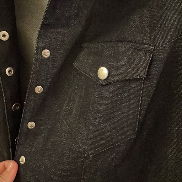 V Neck Denim Jumpsuit NWOT - Picture 5 of 5